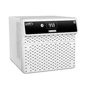 Luminous Lion 1250 Sine Wave Inverter with Integrated Lithium-Ion Battery for Home, Office, and Shops (5-Year Warranty, White)