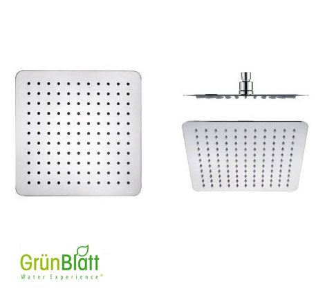 Kopfbrause Regenbrause Duschbrause rostfrei Edelstahl 25cm x 25cm SPA Wellness Regen Brause Shower