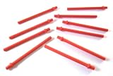 LEGO 10 St�ck Stange 6.6L mit Stopring in Rot. - LEGO