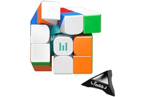 TAOLELE Speed ​​Cube, HuaMeng YS3M 3x3 Cube Magique Magnétique Maglev Ball-Core Version Professionnel sans Autocollant Durable et Flexible Puzzle Cube pour Passionnés de Speed ​​Cube