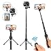 Produktbild LEXY Selfie Stick Bluetooth, 45 Zoll ausziehbares Selfie-Stativ mit kabelloser Fernbedienung für iPhone 6 7 8 X Plus, Samsung Galaxy S9 Note8, Gopro