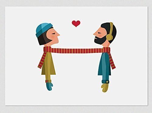 Scarf lovers. (Print A4 / A3)
