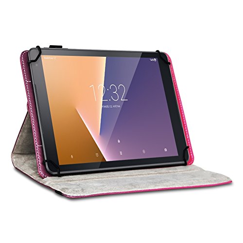 Vodafone Tab Prime 6 / 7 robuste Tablet-Schutz-Hülle aus hochwertigem Kunstleder Tasche mit Standfunktion 360° drehbar Universal-Cover-Case kombiniert Schutz und Design von UC-Express®, Farben:Motiv 2 - 2
