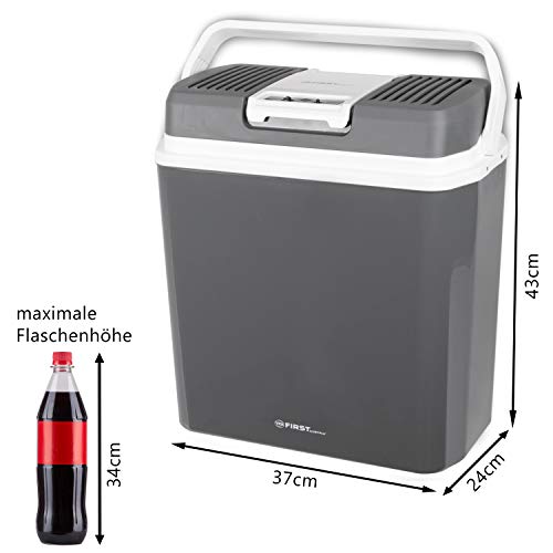 TZS First Austria - 24 Liter Kühlbox, WÄRMT und KÜHLT, thermo-Elektrische Kühlbox 12 Volt und 230 Volt, Mini-Kühlschrank | für Auto und Camping | EEK A+++ - 7