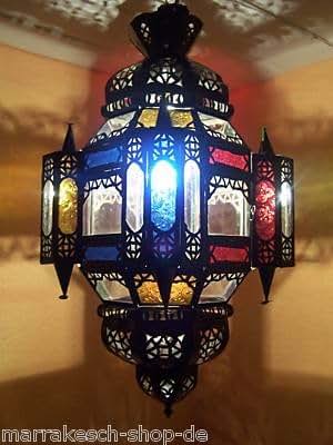 Orientalische Lampe Pendelleuchte Bunt Falak 60cm E27 Lampenfassung