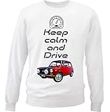 abarth engine upgrade  Teesandengines Men\'s Autobianchi A112 Abarth Keep Calm White Sweatshirt Size XLarge