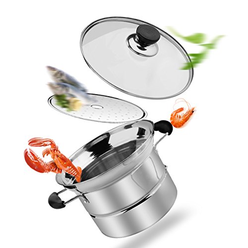 Pasta Töpfe, Pasta Gemüse Dampfer Colander Pan Set 4 L - 4