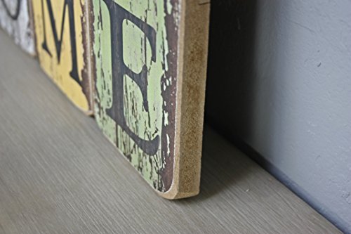 60x40x2cm Spiegel bunt HOME Wandspiegel Schminkspiegel HOLZ Landhaus Holzrahmen Badspiegel - 4
