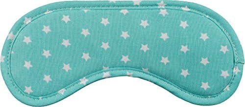 daydream: Premium Stars Sleeping Mask with Cooling Pad (can also function as cooling mask), Cotton - Fabric Blend, mint, 20  x  9  x  1.5 cm