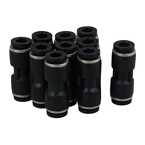 BQLZR 10x Gerade Kunststoff Einrastend Pneumatik Luftschnellkupplungen Armaturen 6mm