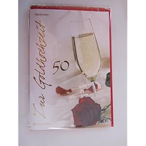 Glückwunschkarte Goldene Hochzeit