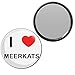 I Love Meerkats - 55mm Round Compact Mirror