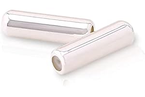 AOLIAY 30 Pcs Anstecknadel und Brosche Pin Schmuck Röhren DIY Brosche Schmuckzubehör Anstecknadel Stopper versilbert Messing Hut(Silber)