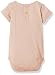 Little Green Radicals Girls 0-24m Cloud Rainbow Pointelle Baby Body Vest, Pink, 6-9 Months