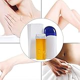 Wax Warmer Hair Removal Kit, Acogedor Wax Heater + roll-on wax cartridge + Depilatory Paper Epilator, Salon Hair Removal Machine Set(1#)