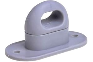 FKANHÄNGERTEILE Tappo a vite per piscina Oval occhielli, plastica, grigio 42 x 22 mm --- Quantità a scelta