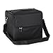 Hotrose Large Space Makeup Case Jewellery Box with Shoulder Strap (Black)