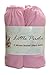 2 x Baby Pram/Crib/ Moses Basket Jersey Fitted Sheet 100% Cotton Pink 30x75cm
