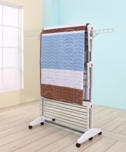 Hanuri One Touch Wäscheständer / Wäschetrockner / Variabel klappbar / Fußrollen - 19