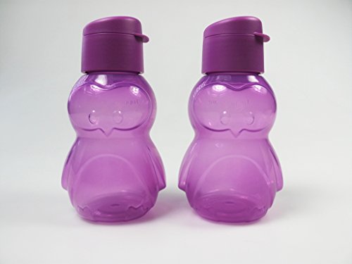 TUPPERWARE To Go Eco 350ml lila (2) Trinkflasche Pinguin Kind Schule Ökoflasche 15478