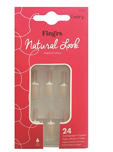 Fing'rs Natural Nails, ivory, 1er Pack (1 x 24 Stück)