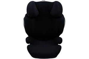 JYOKO Kids Funda Compatible con CYBEX Solution Platinum Q2 Fix, Q3 Fix Y CYBEX Z Fix (Black Series)