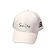 Produktbild JYJMSüße Kinder Kind Smil Brief Stickerei Bongrace Hut Spitze Baseball Cap Sunhat Baseball Hut Visor Cap Lächeln (Weiß, Size:46-52cm/18.1''-20.4')