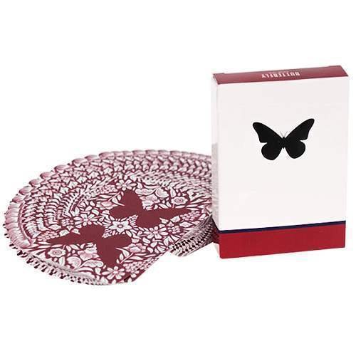 Preisvergleich Produktbild SOLOMAGIA Butterfly Playing Cards Marked (Red) by Ondrej Psenicka