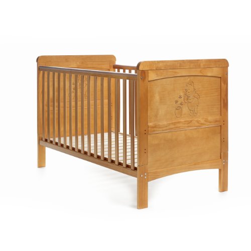 Disney Winnie the Pooh Deluxe Cot Bed (Country Pine)