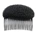BLACK--Hair Bump/Bun Shaper with adjustable comb with beehive LOOK