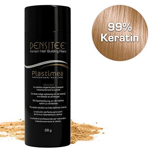 SCHÜTTHAAR, STREUHAAR, HAARVERDICHTUNG - HAARPUDER ? DENSITEE® ? Verdeckt HAARAUSFALL & KAHLHEIT Frauen & Männern mit Soforteffekt ? 28g Ansatz Retoucher für DICHTERES Haar & VOLUMEN - DUNKELBLOND