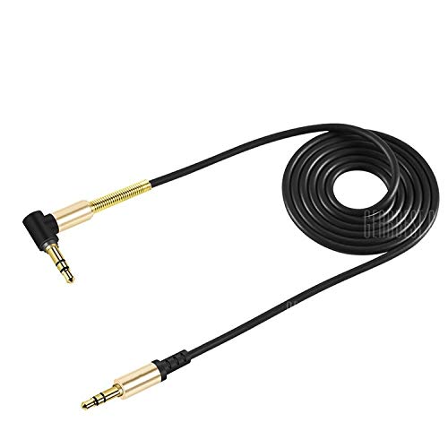 Retronics Aluminum Oxide Shell 3.5mm Braided Auxiliary Audio Cable (1.2 Meters,Golden)