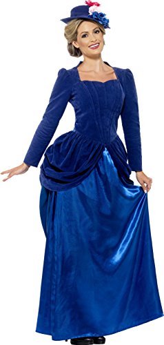 Smiffys Adult Women's Victorian Vixen Deluxe Costume, Top, Skirt and Hat, Tales of Old England, Serious Fun, Size M, 43420