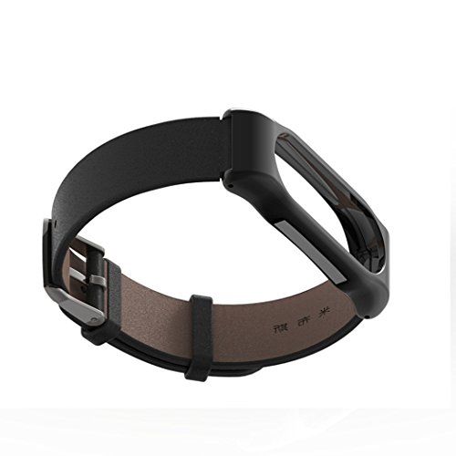 Xiaomi Mi Band2 Ersatz Ollivan® Leder Metall Handgelenk Armband Bracelet für Xiaomi Mi Band2 - 4