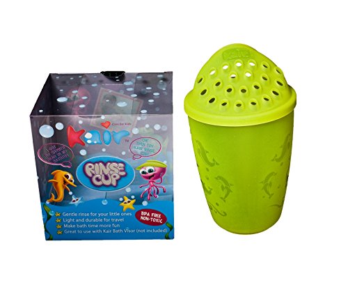 Kair Baby/Kids Wash Hair Eye Shield Bath Shampoo Rinse Cup-Green