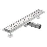 Extrem flache Duschrinne im edlen Design zur Montage in ebenerdigen Duschen oder anderen nassen Räumen wie der Wasch-Küche