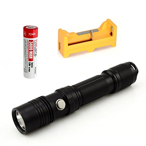 ThruNite® TN12 EDC LED-Taschenlampe mit ThruNite® U1 Ladegeraet +1pcs 18650 3400mAH