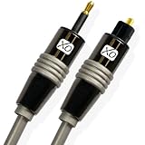XO Premium Serie Mini TOSLINK auf Optical Digital S/PDIF Audio Kabel Lead AV - 5m - Kompatibel mit PS4/PS3, Xbox One, Wii, Sky Q, Sky HD, HD Fernsehern, DVD, AV Amp, Heimkinosysteme, MP3 players