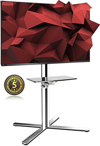 Universal Mobile TV Cart TV Stand with Mount for 4K LED, LCD, Plasma Displays and Flat Panel Screens (TV Stand for 32 - 60 inch)