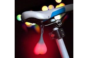 Baceyong Feux arrière de Boule de vélo, feu d'avertissement Cardiaque pour Bicyclette, éclairage Essentiel de Nuit à LED, étanche à l'eau（Rouge）