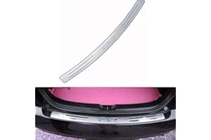 CMHZJ Car Stainless Steel Rear Bumper Protector for Mazda Cx-7 Cx7 2007-2011, Auto Rear Trunk Sill Plate Scuff Anti-Scratch Guard Cover Collision Strip Accessories