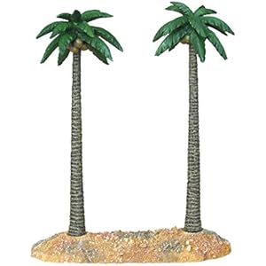 Haquoss Palm Double L Dekoration Kunstharz, 31x 12x 30h cm
