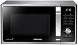 Samsung MG28F303TCS/EG Mikrowelle mit Grill / 900 W / 28 L Garraum (Extra groß) / silber / 20 Vitalprogramme / Keramik-Emaille-Innenraum / Eco Modus