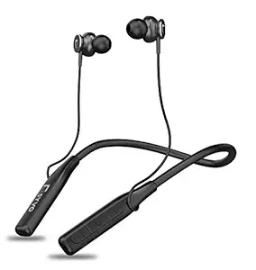 Syvo Flex Bluetooth 5.0 WirelessIn Ear Headphones with Mic Deep Bass, Ergonomic Design, IPX4 Sweat/Waterproof Neckband, Magnetic Earbuds, Voice Assistant, Passive Noise Cancelation - (Black)