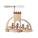 Produktbild Weihnachtspyramide 1-stöckige Moderne Weihnachtspyramide Christi Geburt für Teelichter - 33cm - Original Erzgebirge - Dregeno Seiffen