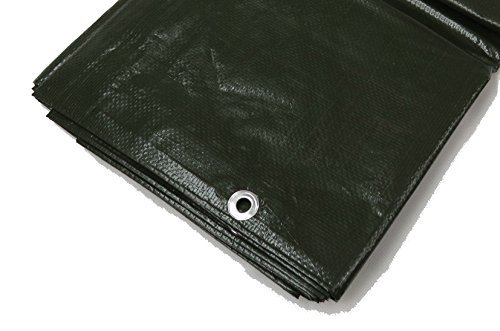 PolyTarp PE-Abdeckplane - Gewebeplane - 280 g/m² - grün 3,0 m x 5,5 m
