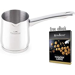 ROSMARINO Cafetière Turque en Acier Inoxydable 300 ML
