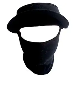 H-Store Cap Black Plain Bike Riders Anti Pollution Dust Sun Protecion Full Face Cover Mask BIKE RIDERS (Black)