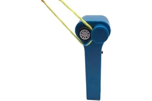 WINBST Hélice à main avec corde, contrôleur de corde, saveur créative de fête, jouets électriques amusants pour tous les âges, Bleu Marine