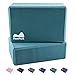 Produktbild Reehut Yoga Block (1 Blöcke Oder 2 Blöcke) - YogaBlock Kork und Yoga Blöcke aus Eva-Schaum für Yoga oder Pilates Meditiation und Fitness Unterstützung und Balance für Anfänger und Fortgeschrittene